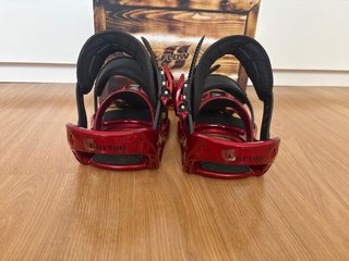 Fijaciones Snowboard Burton Custom Talla L Rojas