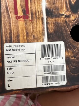 Fijaciones Snowboard Burton Custom Talla L Rojas
