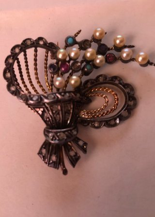 Broche Flores s. XIX-XX (no es de ninguna marca )