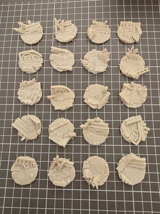 Pack 20 toppers 32mm Ruinas Imperiales