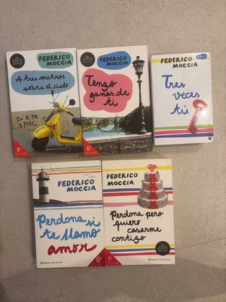Lote 5 Libros Federico Moccia