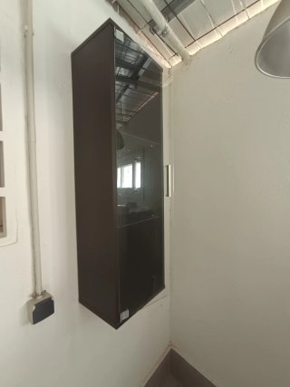 Vitrina Mueble Madera y Cristal