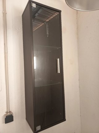 Vitrina Mueble Madera y Cristal