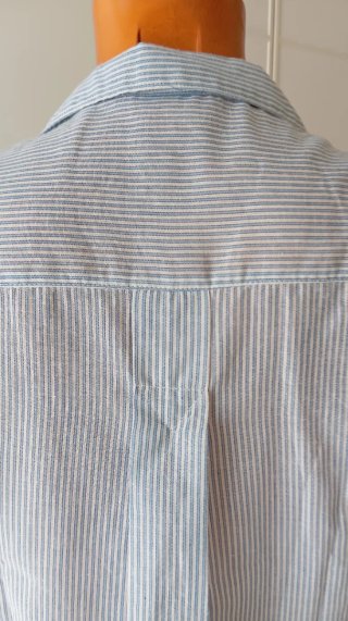 Camisa Vintage Rayas Azul y Blanco. Unisex.