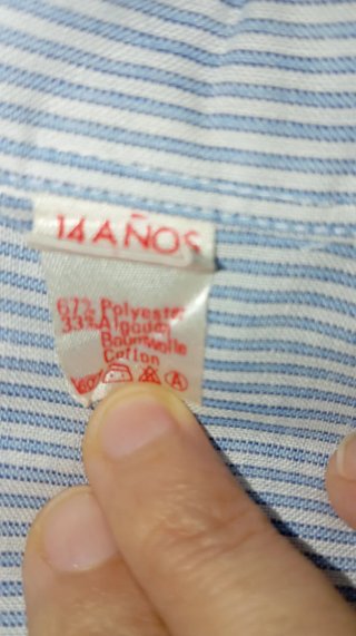 Camisa Vintage Rayas Azul y Blanco. Unisex.