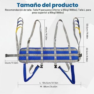 Arnés para grúa de paciente