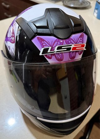 Casco Moto Infantil LS2 Mariposas