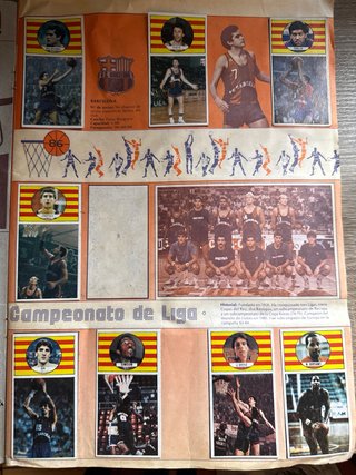 Album Cromos Baloncesto 1986-1987