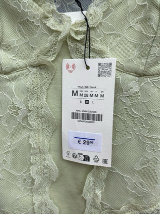 Top Corset Zara Caqui Claro