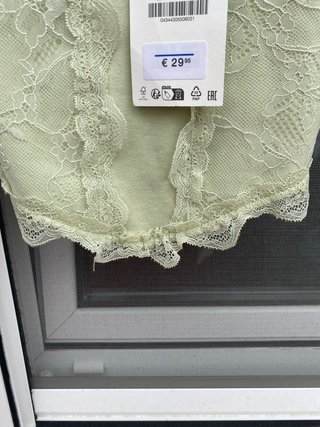 Top Corset Zara Caqui Claro