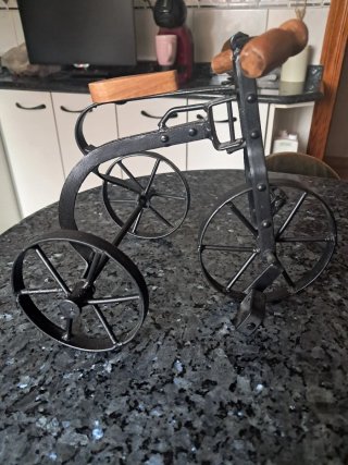 Bicicleta Decorativa Metal Estilo Industrial