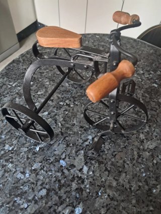 Bicicleta Decorativa Metal Estilo Industrial