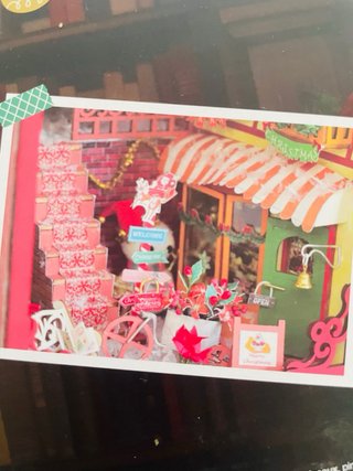 Maqueta Book Nook Navidad con Luz LED
