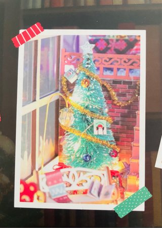 Maqueta Book Nook Navidad con Luz LED