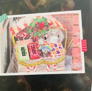 Maqueta Book Nook Navidad con Luz LED