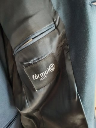 Traje Hombre Formula Joven Talla 46/38 Azul