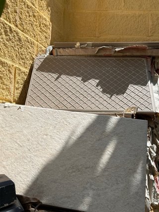 Suelo porcelánico Orion efecto piedra blanco 27 m2