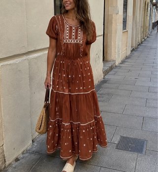 Vestido Sfera bordados talla S