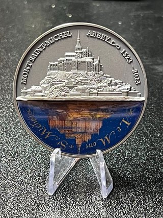 Moneda Plata 2 oz Mont Saint Michel 500 Aniversari