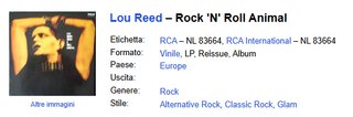 Lou Reed - Rock n Roll Animal - Vinile
