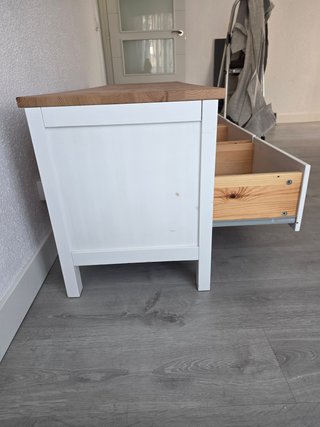 Mueble TV IKEA HEMNES blanco/marrón 148x4