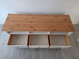 Mueble TV IKEA HEMNES blanco/marrón 148x4