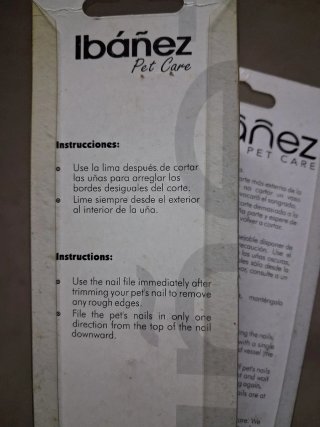 Cortauñas y lima para mascotas Ibáñez