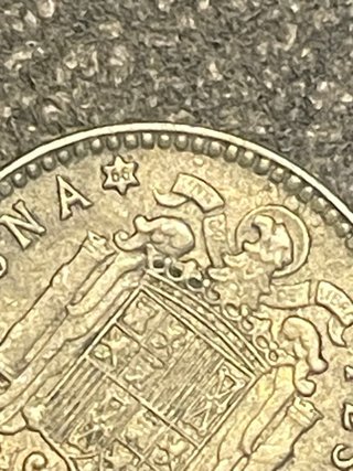 4 Monedas 1 Peseta Franco