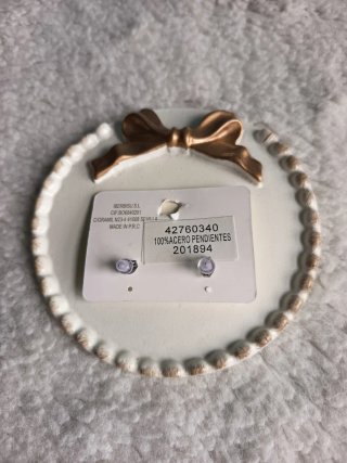 Pendientes Lazo Monica Acero