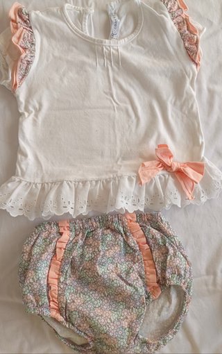 Conjunto Calamaro 18 meses floral