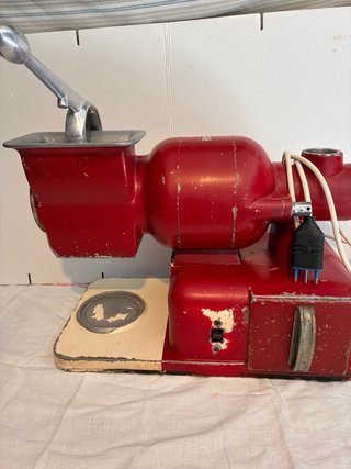 Grattugia negozio vintage anni '50 rossa