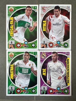 Lote 22 Cromos adrenalyn xl liga 2014/15