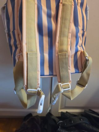Mochila Sticky Lemon Rayas Azul y Naranja
