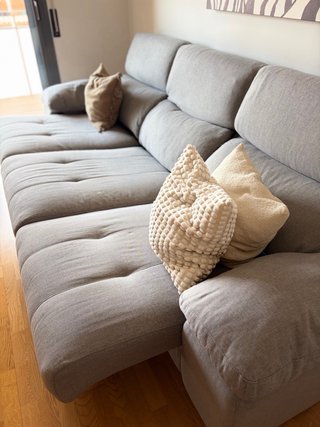 Sofá modular gris 4 plazas