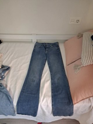 3 Pantalones Vaqueros Beige y Azul