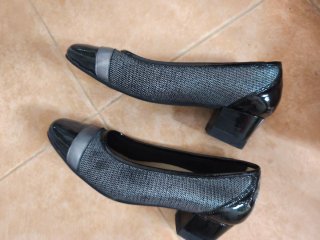 Zapatos Doctor Cutillas negros y plateados