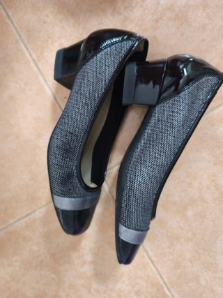 Zapatos Doctor Cutillas negros y plateados
