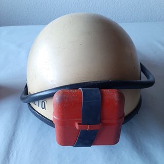 Casco blanco Espeleología con Luz y Carburero