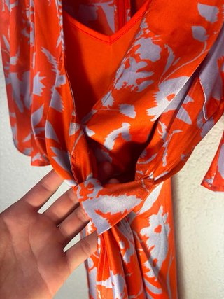 Vestido VILA satinado estampado floral T38
