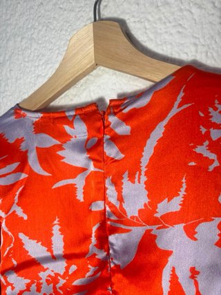 Vestido VILA satinado estampado floral T38