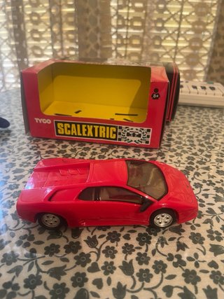 Coche Scalextric Tyco Rojo