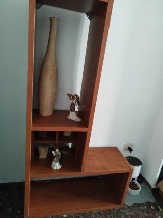 Mueble de entrada madera caoba