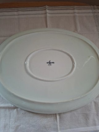 Bandeja Ovalada Porcelana Asmar Serie Lujo