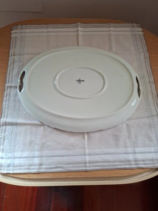 Bandeja Ovalada Porcelana Asmar Serie Lujo