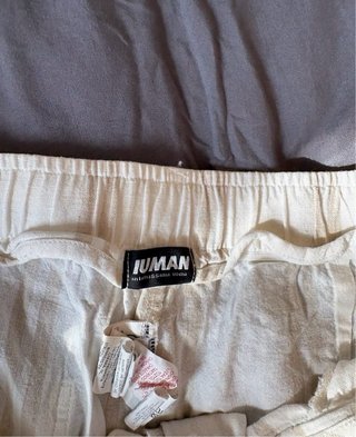 Pantalón de lino Intimisimi Beige