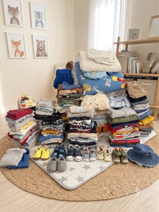 Lote 60 piezas ropa infantil variada de 0a 12 mese