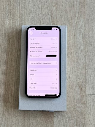 IPHONE 12 128GB OCASIÓN + FACTURA