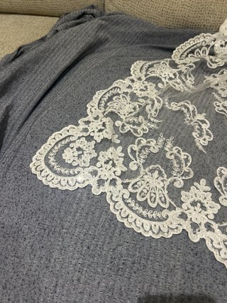 Manteleta Fallera Encaje Blanco niña