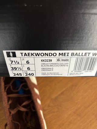 Adidas Taekwondo ballet 39 1/3