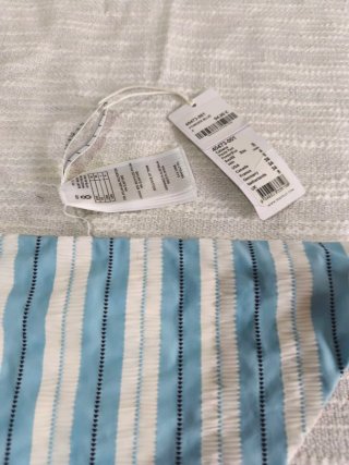 Braguita bikini rayas azul y blanco